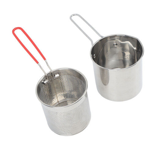 Kleiner Frittiertopf aus Edelstahl, Olecranon-Typ, 1