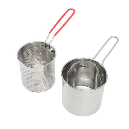 Kleiner Frittiertopf aus Edelstahl, Olecranon-Typ, 2