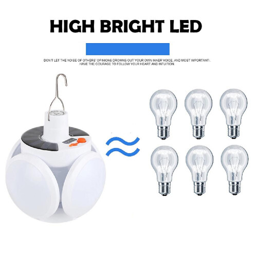 (Style 2) Super Bright Solar LED Bulbs Light Foldable Emergency Tent Camping Garage Light Lamp 2