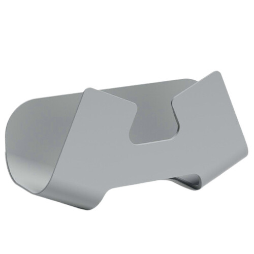 (Gray) Wall Mounted Pot Lid Holder Multipurpose Punch-free Pot Cover Drain Rack