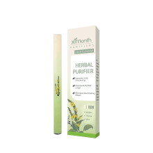 (Green) Herbal Refreshing Energy Bar Air Freshener Pen Portable Aromatherapy Diffuser Pen Odor Remover For Clear Breathing Body Care