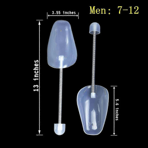 10 Pairs Plastic Shoe Tree Stretcher Shaper for Men (White) 1