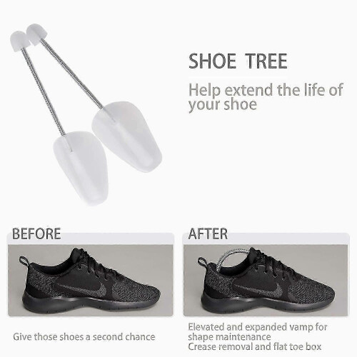 10 Pairs Plastic Shoe Tree Stretcher Shaper for Men (White) 2