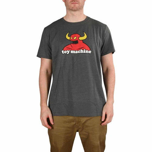 (XL,Grey)Toy Machine Monster T-Shirt - Graphite Grey