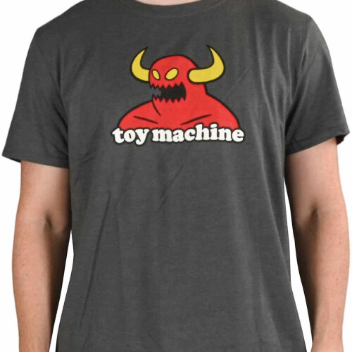 (L,Grey)Toy Machine Monster T-Shirt - Graphite Grey 1