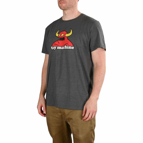 (XL,Grey)Toy Machine Monster T-Shirt - Graphite Grey 2