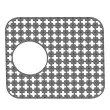 (Style Two, Gray) Silicone Sink Protector Foldable Non-Slip Sink Mat Grid Accessory for Kitchen
