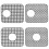 (D, Gray) Silicone Sink Protector Foldable Non-Slip Sink Mat Grid Accessory for Kitchen 4