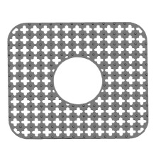 (Style I, Gray) Silicone Sink Protector Foldable Non-Slip Sink Mat Grid Accessory for Kitchen