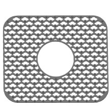 (D, Gray) Silicone Sink Protector Foldable Non-Slip Sink Mat Grid Accessory for Kitchen