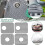 (D, Gray) Silicone Sink Protector Foldable Non-Slip Sink Mat Grid Accessory for Kitchen 3