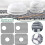 (Style Three, Gray) Silicone Sink Protector Foldable Non-Slip Sink Mat Grid Accessory for Kitchen 4