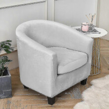 (Light Gray) Armchair Chair Sofa Cover Living Room Chair Seat Slipcover
