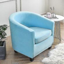 (Lake Blue) Armchair Chair Sofa Cover Living Room Chair Seat Slipcover