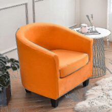 (Orange) Armchair Chair Sofa Cover Living Room Chair Seat Slipcover