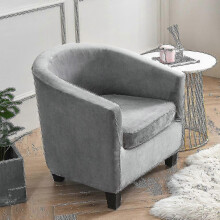 (Gray) Armchair Chair Sofa Cover Living Room Chair Seat Slipcover