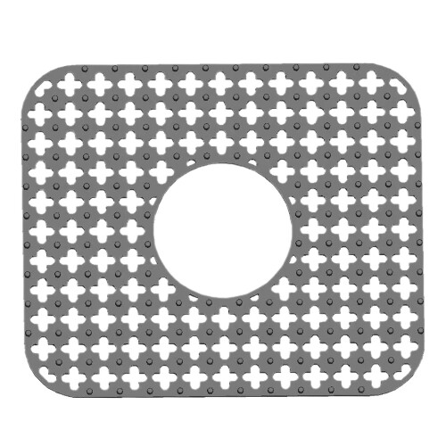 (Style I, Gray) Silicone Sink Protector Foldable Non-Slip Sink Mat Grid Accessory for Kitchen 1