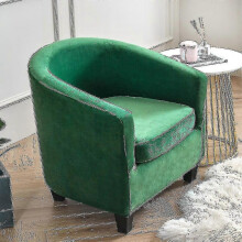 (Dark Green) Armchair Chair Sofa Cover Living Room Chair Seat Slipcover