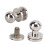 Decorative Rivets for Leather Craft, Solid Brass Material Ball Head Stud Rivets with Screw Back Design for DIY Handbag Belt Wallet Repairs, Secure 8