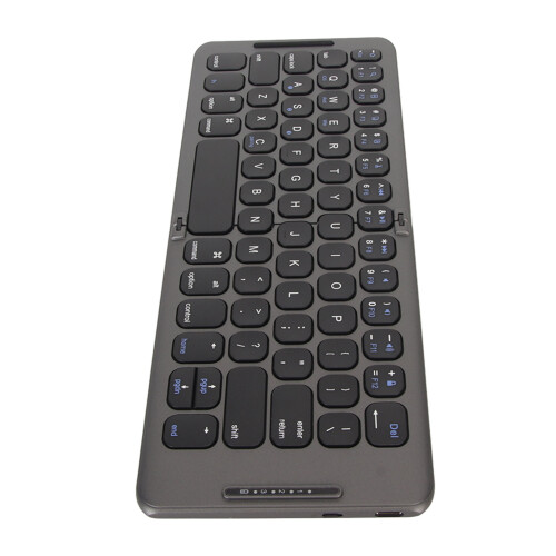 Foldable Keyboard, Portable Wireless Folding Keyboard with Bluetooth Connectivity for Seamless Typing on Windows Android iOS Devices, Compact 2