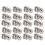 Decorative Rivets for Leather Craft, Solid Brass Material Ball Head Stud Rivets with Screw Back Design for DIY Handbag Belt Wallet Repairs, Secure 2