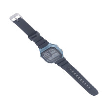Digitalu Sportuhr Wasserdicht 12/24H Leuchtalarm Blaue Gummi