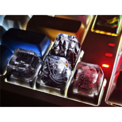 Ancient Building Mountain  Keycaps Personalized Handmade  Interesting Key Cap for Mechanical Keyboard D 2