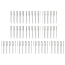 Durable Stainless Steel Sharp Sewing Machine Needles 100 Pcs Embroidery Sewing Machine Needles Reduced Sewing Resistance Flat And Round Design Wide