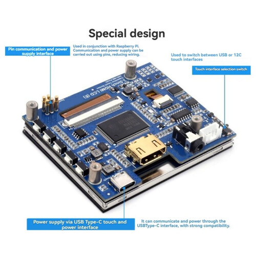 3.5inch LCD Capacitive Touch Screen for Raspberry Pi 640x480 DPI Display Touch Screen IPS Touch Display 1