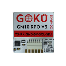 For FLYWOO GOKU GM10 Pro V3 GPS Module with Compass QMC5883L 72 Searching Channel for FPV Drone