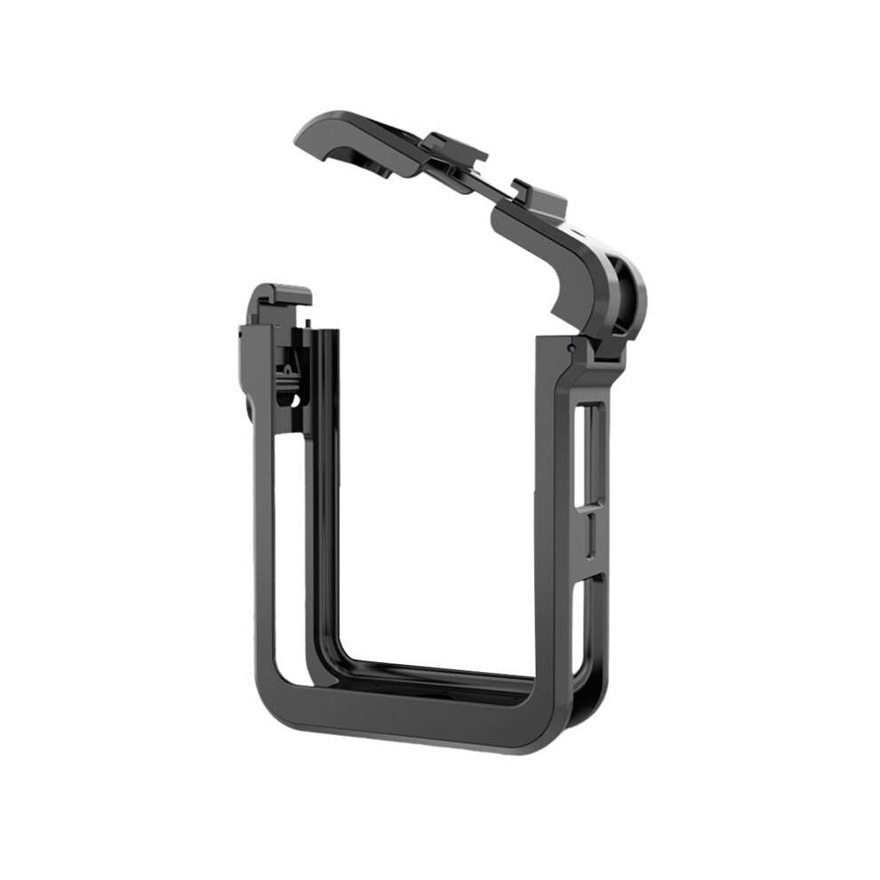 For Osmo 360 Rabbit Cage Protective Frame Action Camera Mounting Shell With Cold Shoe 1/4Inch Threads Expansion Black 6031478630370