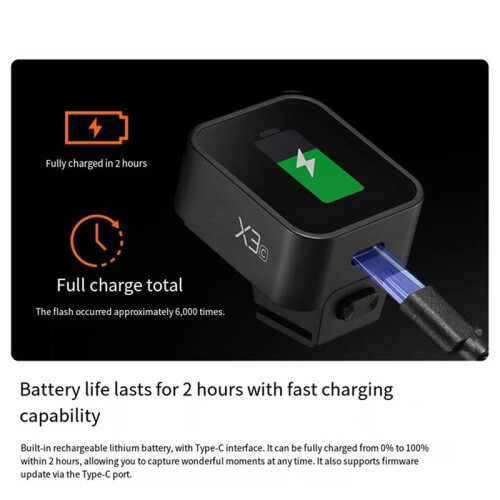 X3 TTL HSS 2.4G Wireless Flash Trigger OLED Touch Screen Transmitter Quick Charge for 2