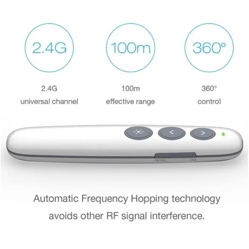 2.4GHz Wireless USB Powerpoint Presenter PPT Flip Pen Pointer Remote Control for Meeting,Training and Teaching,School 2