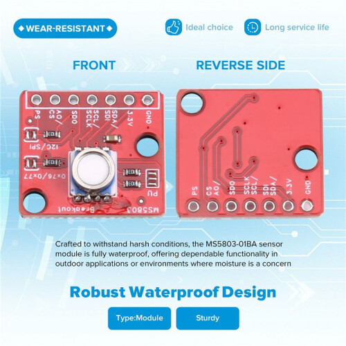 GY-MS5803-01BA Sensor Module High-Precision Sensor Module for Fluid Liquid Gas Waterproof Pressure Altitude Measurement 2