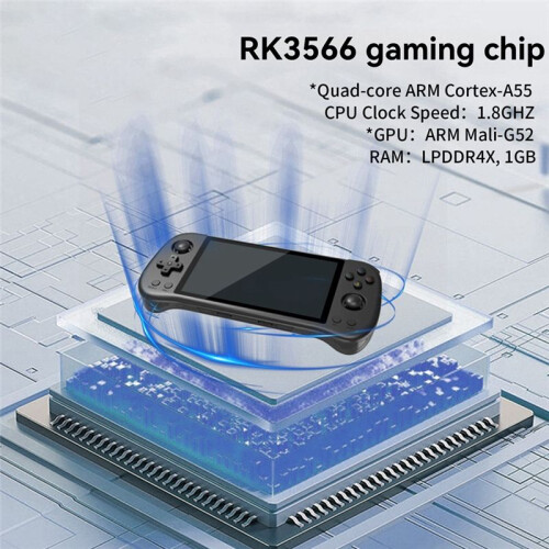 X55 Handheld Game Console 5.5In 1280x720 IPS Screen Open Source for Linux Retro Gaming Supports TV Output PSP Games A 1