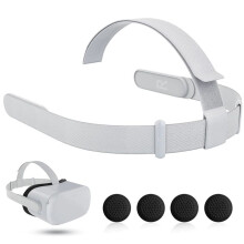 Strap for Quest 2 VR Headset, Replacement Strap for Meta Quest 2 VR Headband Strap with Joystick Caps B