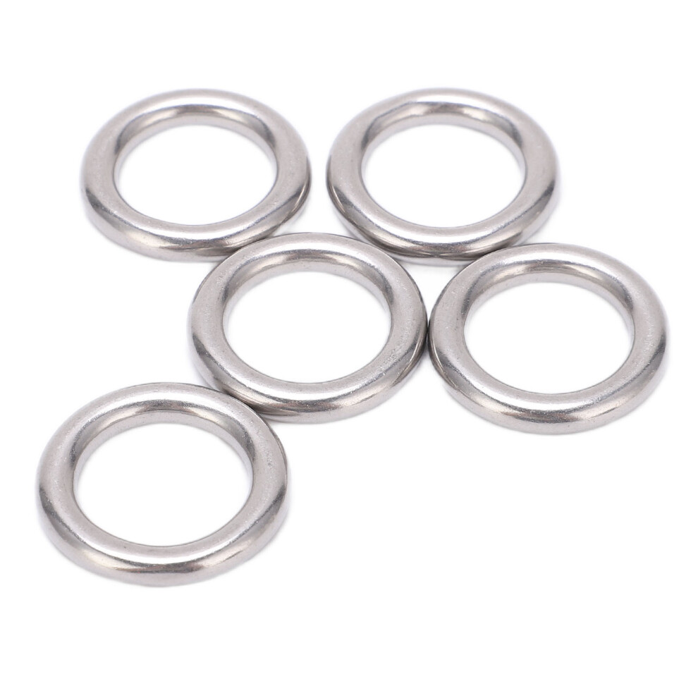 Multi Purpose 5Pcs 304 Stainless Steel O Rings 20Mm X 5Mm Seamless Welding 7631376962147