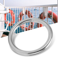 Edelstahl-Runder Ring 8x50mm für Segeln, Tauchen, Yoga, Fitness, Fahrzeuge
