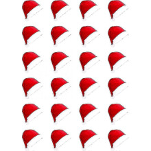 (Red-24pcs) Christmas Party Hats for Adults - 12pcs Red Santa Hat Bulk Collection