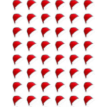 (Red-48pcs) Christmas Party Hats for Adults - 12pcs Red Santa Hat Bulk Collection