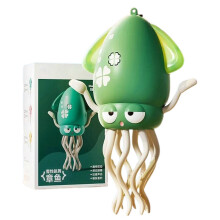 (Green) Kids Musical Dancing Squid Toy, Walking Crawling Auto-Avoid Octopus Toy with Music & Lights, STEM Gift