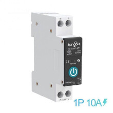 (10A With Metering) Tuya ZigBee Smart Switch Circuit Breaker With Metering 1P 63A DIN Rail For Home Smart