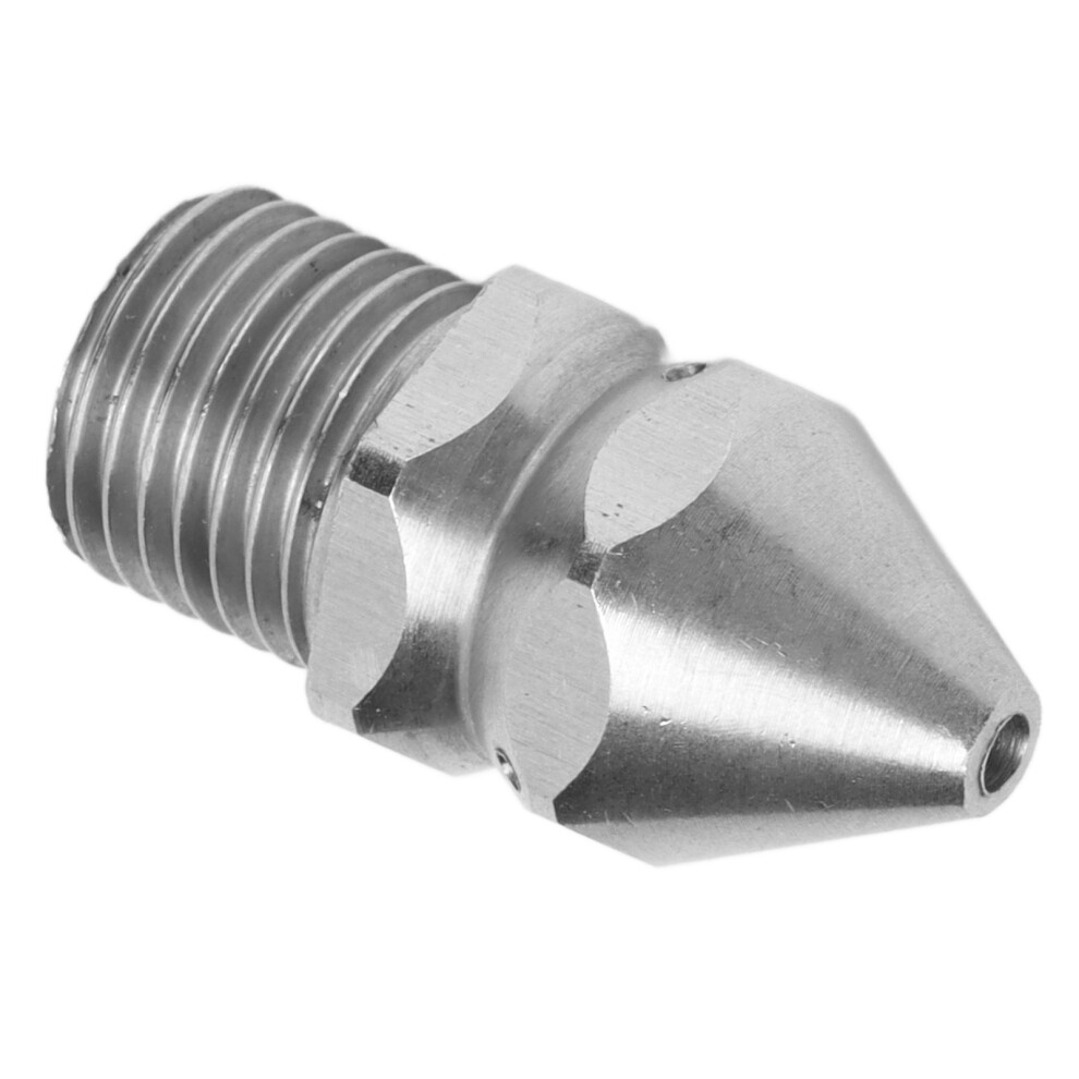 G1/4In Sewer Nozzle Stainless Steel 4-Hole Drain Cleaning Wash Jet For Pipes 7891376965306