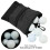 (Black) Golf Accessory Bag Multi Pocket Organizer Portable Pouch Compatible For Golf Balls Tees Storage Hanging Hook Design 2