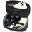 (Black) POSO PS-830 Digital Accessories Organizer Bag Men Polyester Waterproof Handbag Multi-Layer Cable Storage Pouch 4