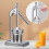 (Pink) Cast Iron Juicer Hand Press Multi-Purpose Fruit Press Squeezer for Oranges Citrus 2