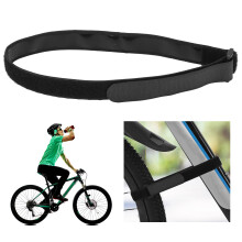 Durable Black Nylon Bike Frame Strap for Anti-Slip Wheel Securing