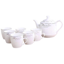 (Without A Pallet) Ceramic Teapot Cup Set For Living Room Chinese Style Teapot with 6 Tea Cups for Brewings Tea