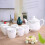 (Without A Pallet) Elegant Ceramic Water Pitcher Tea Set Present Reusable Practical Tea Pot Set Gift for Tea Lover 4
