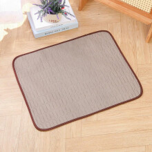 Ice Silk Pet Bed Mat Soft Cat Sleeping Mat Latex Floor Mat Antislip Design For Cats And Dogs Tea Brown Color Size M